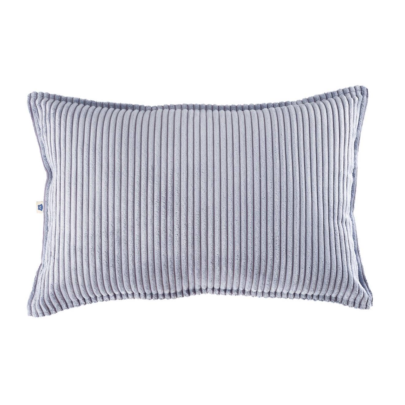 Coussin Enfant Velours Côtelé Bolster Blueberry Blue