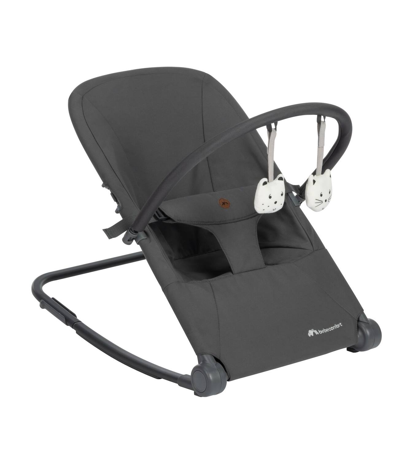 Transat Bébé Ultra Compact Aster, Avec Arche Gris Mineral