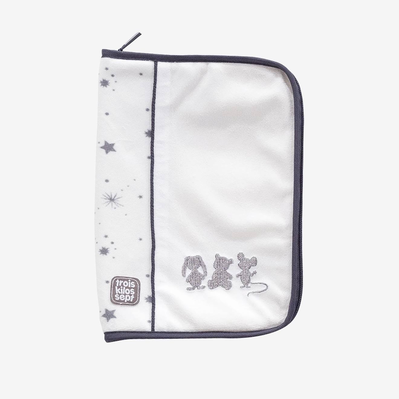 Protège Carnet De Santé Bébé Gris