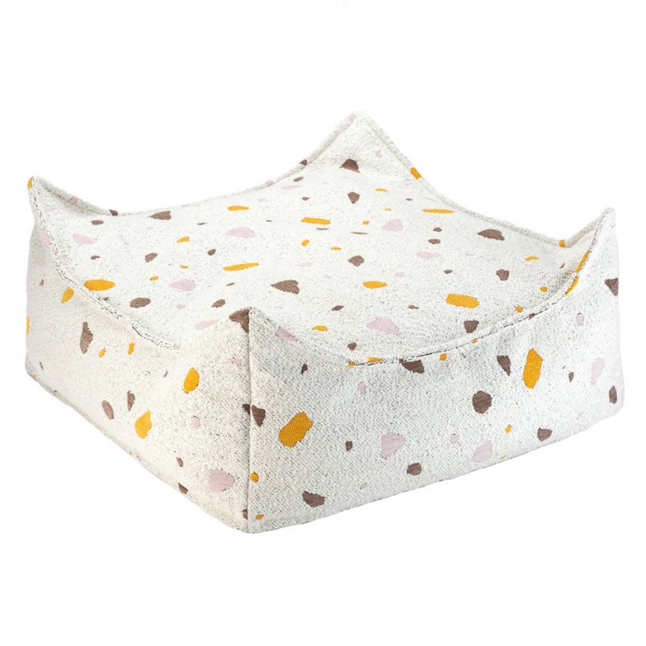 Pouf Enfant Carré Terrazzo Ottoter Marble