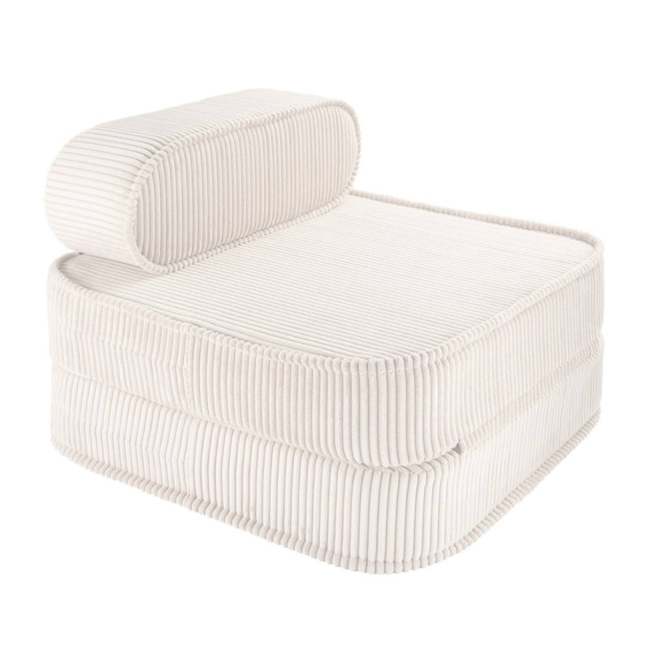 Chauffeusse Enfant Velours Côtelé Flip Marshmallow