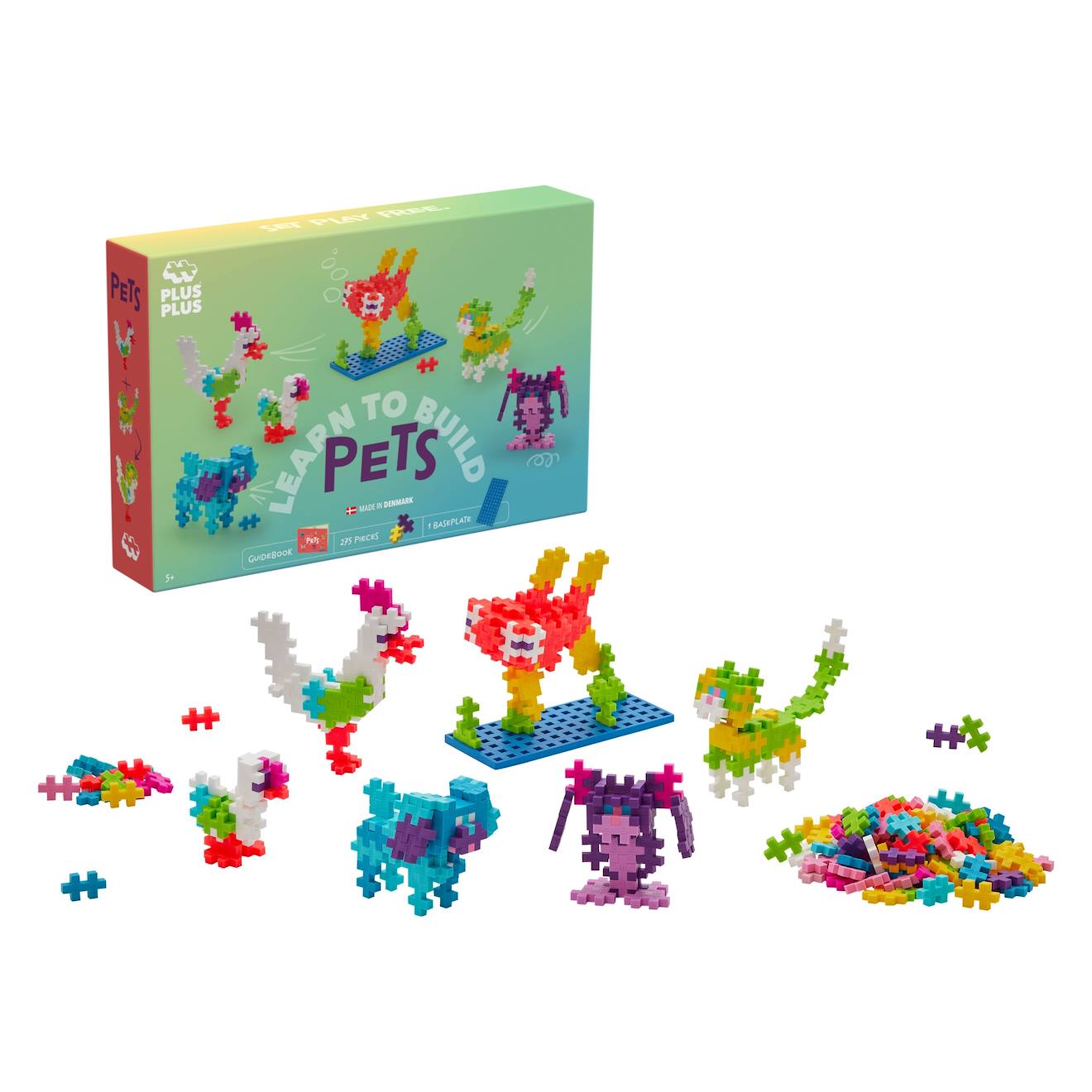 Kit Découverte Animaux 275 Pcs Multicolore