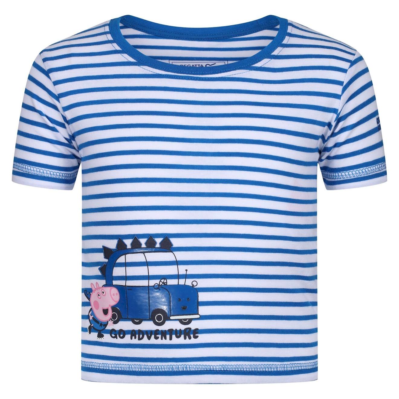 T-shirt Coton Peppa Pig Bleu Vif / Blanc