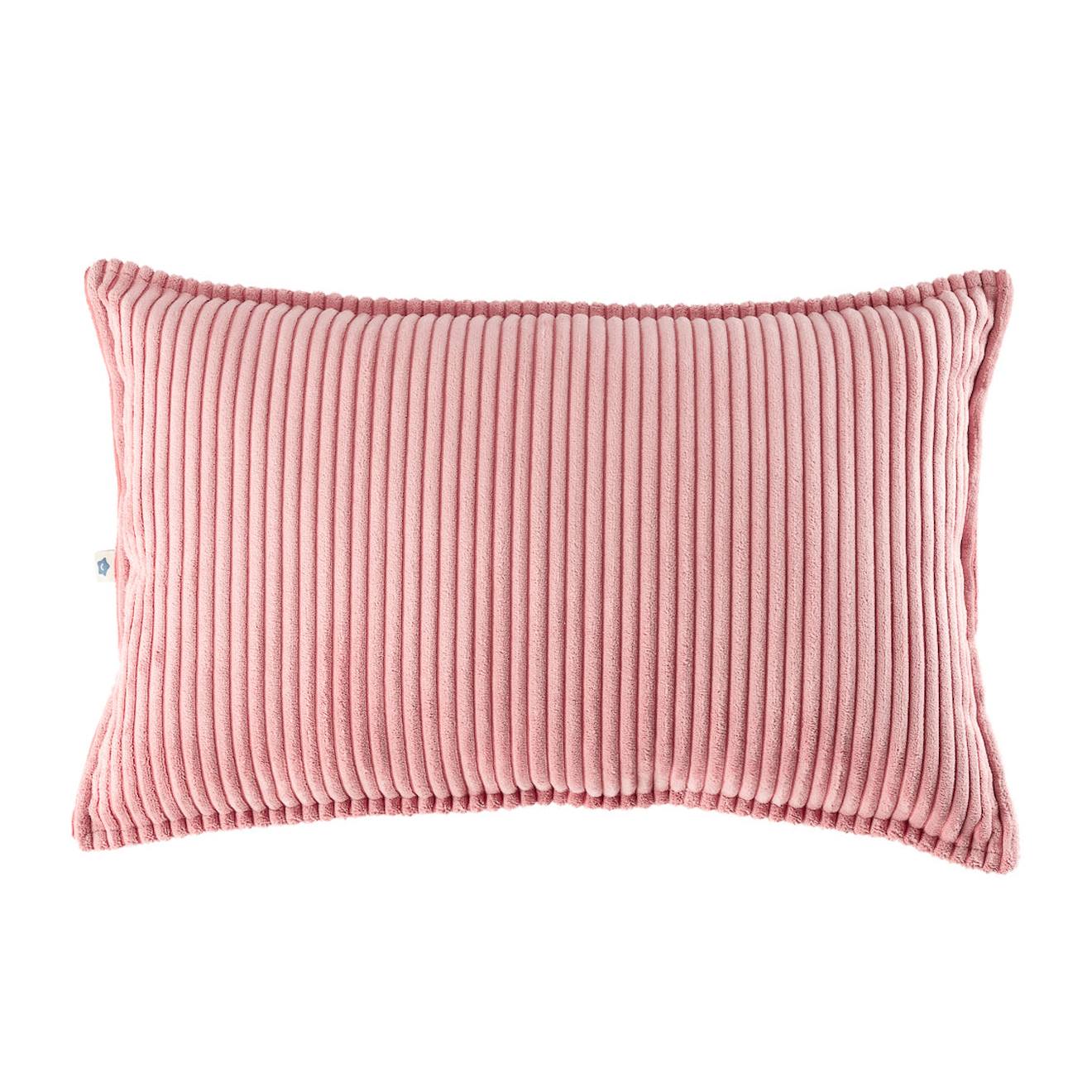 Wigiwama - Coussin Enfant Velours Côtelé Bolster Pink Mousse