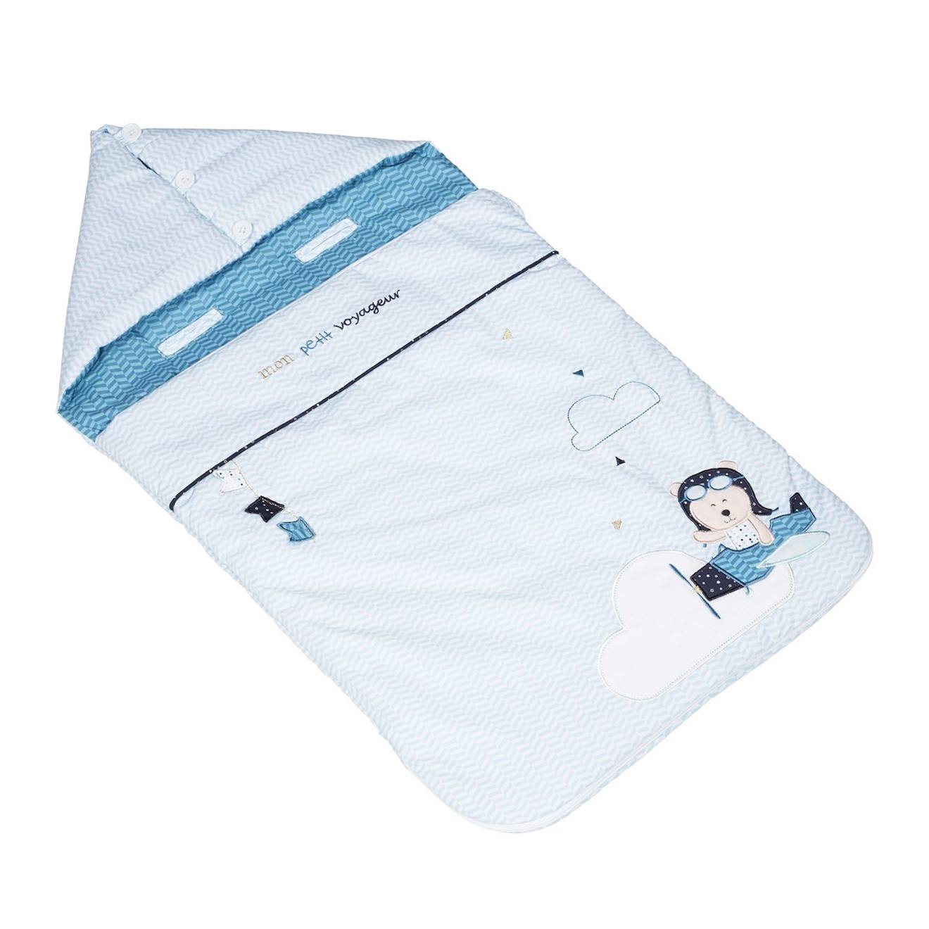 Nid D'ange Bébé En Coton - Lazare Bleu