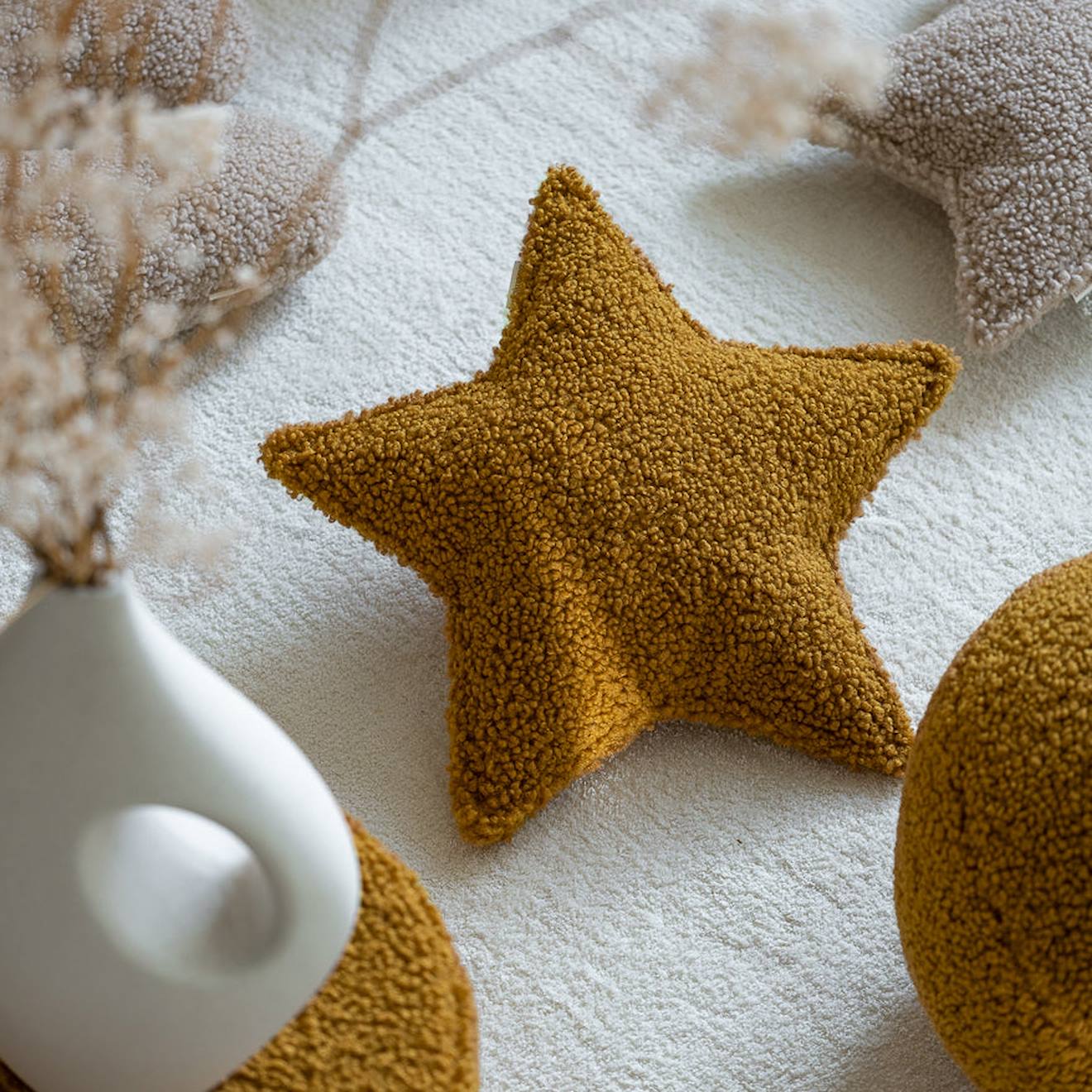 Coussin Enfant Étoile Bouclette Star Maple