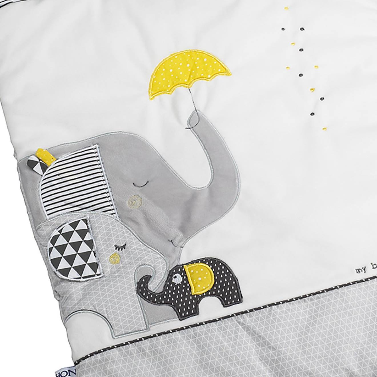 Nid D'ange Nomade Bébé En Coton - Babyfan Gris (Sauthon) - Image 1