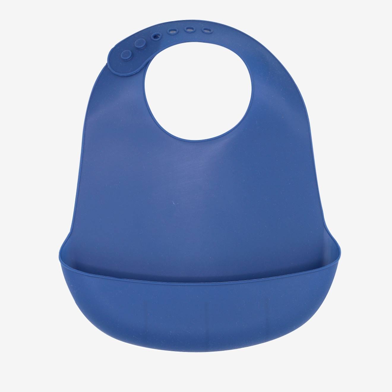 Bavoir Bébé Silicone Souple Bleu