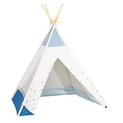 Jouet-Tipi en toile en coton - blue baleine