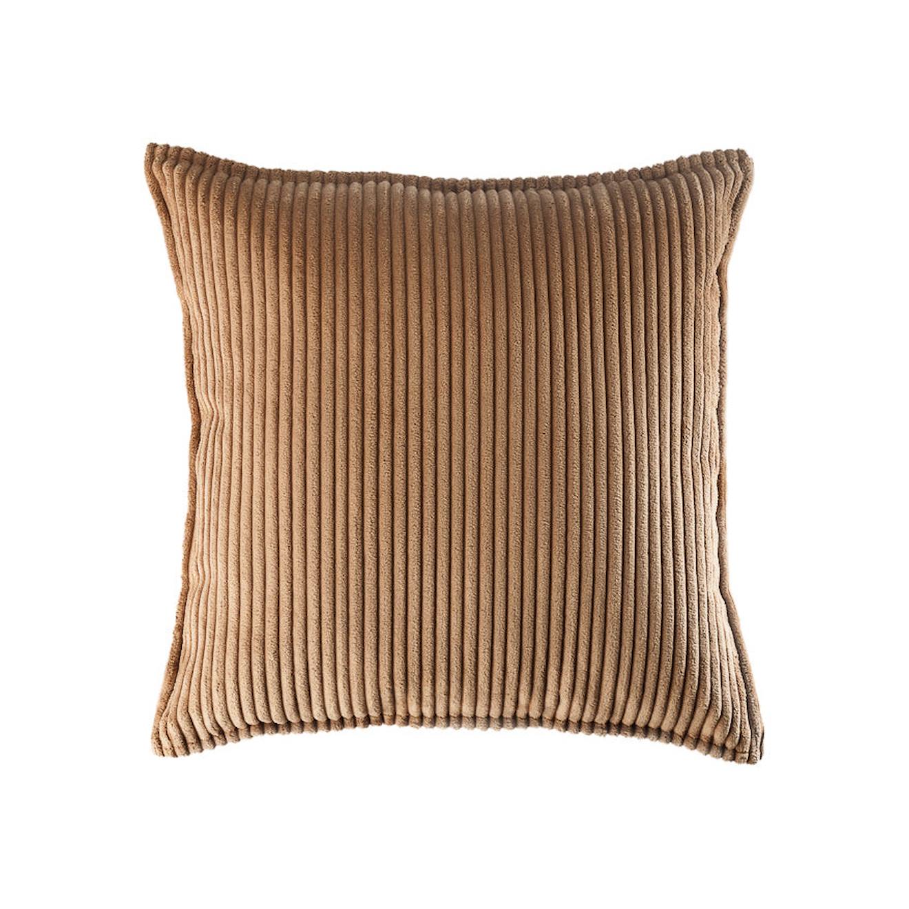 Coussin Velours Côtelé Block Toffee