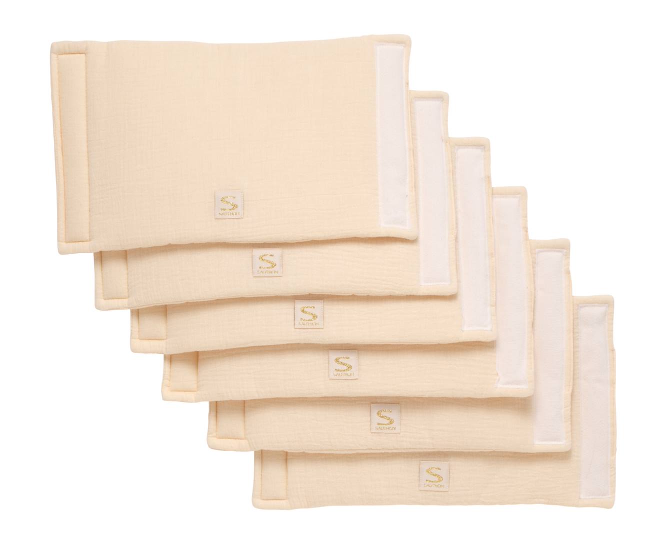 Protections De Barreaux De Lit En Coton Matelassé - Petit Nuage Beige