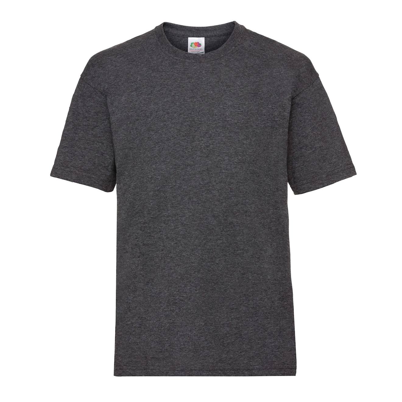 T-shirt Coton Valueweight Gris Foncé Chiné
