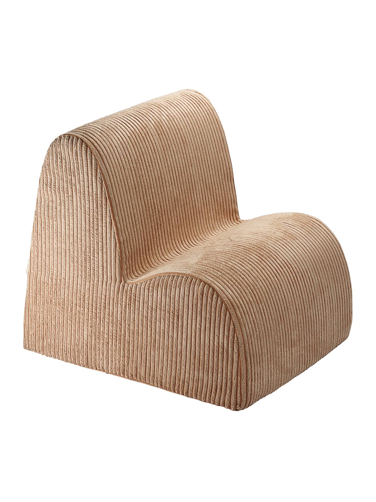 Fauteuil Enfant Velours Côtelé Nube Toffee