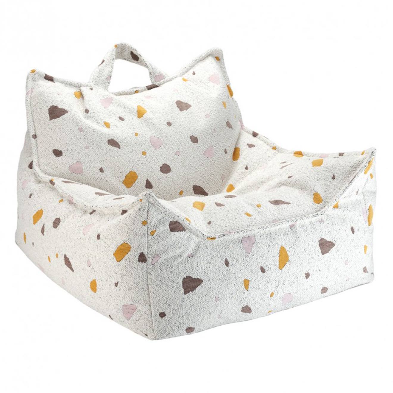 Wigiwama - Pouf Enfant Terrazzo Marble