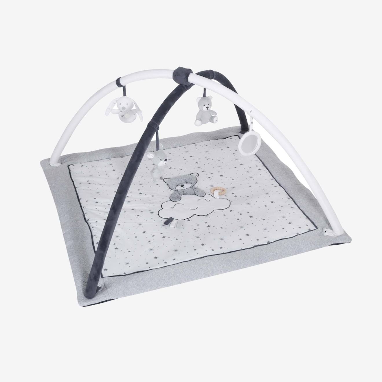 Tapis D'éveil Avec Arches Amovibles Gris