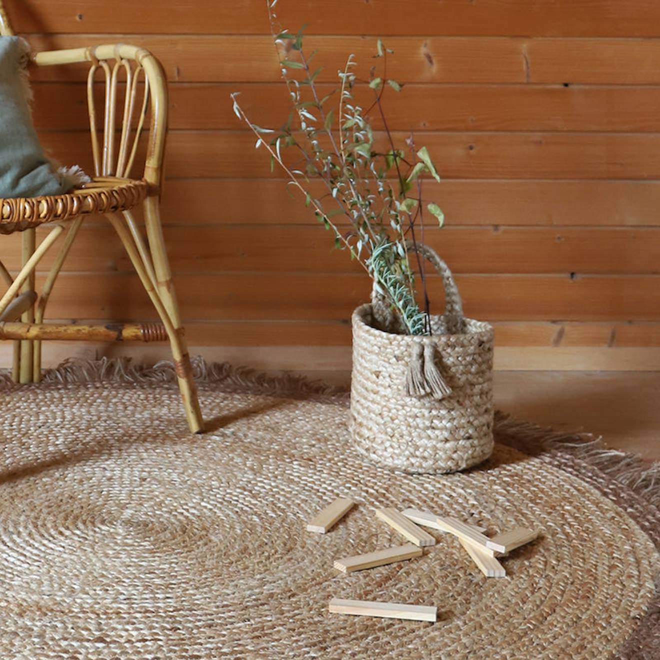 Panier De Rangement Jute À Suspendre Oslo Beige (Nattiot) - Image 1