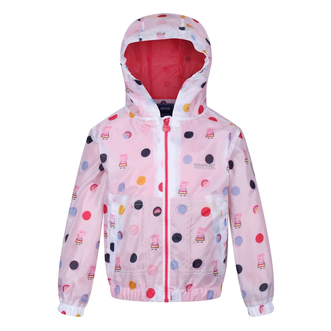 Veste Imperméable Polyester Peppa Pig Muddy Puddle Rose Clair