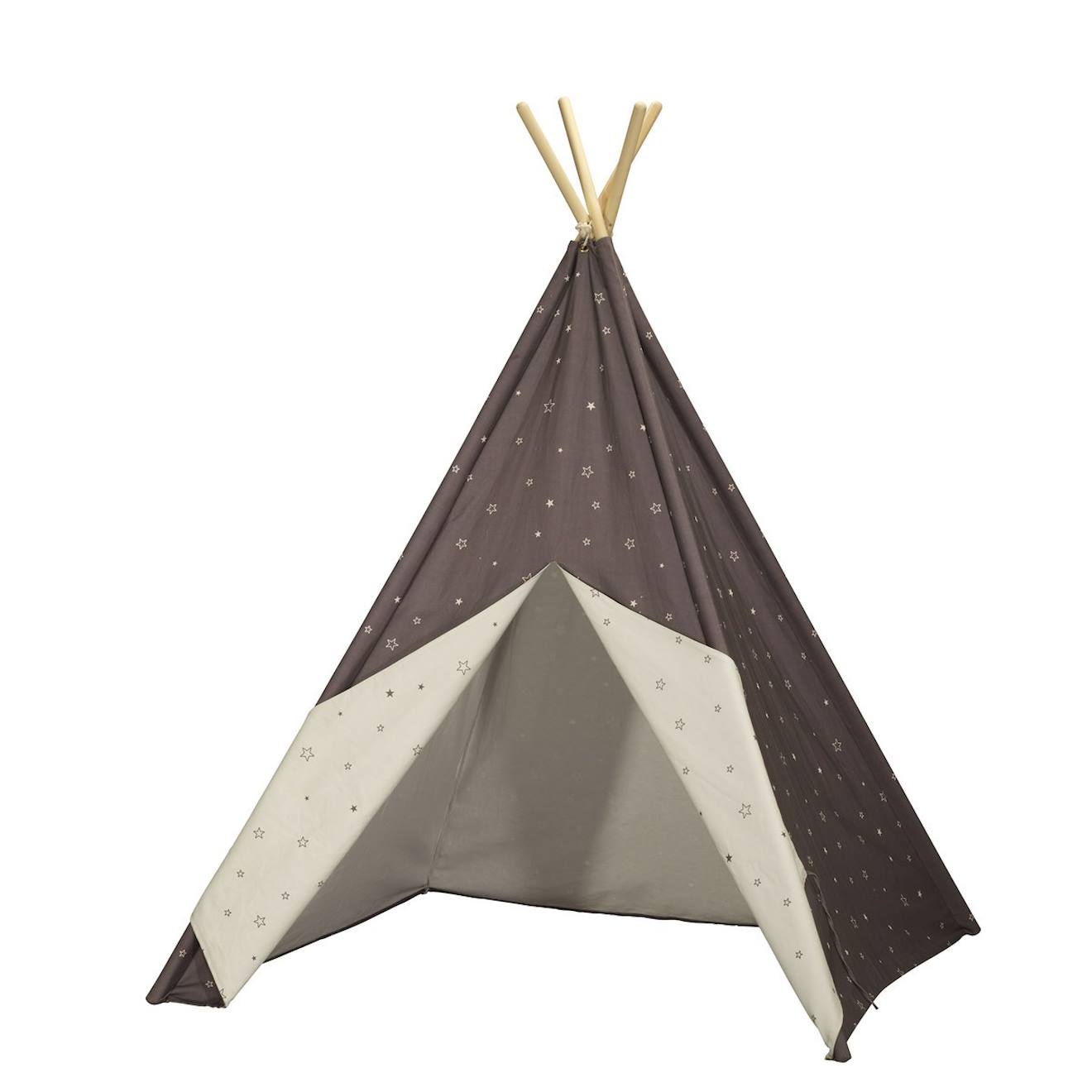 Tipi En Toile En Coton Gris