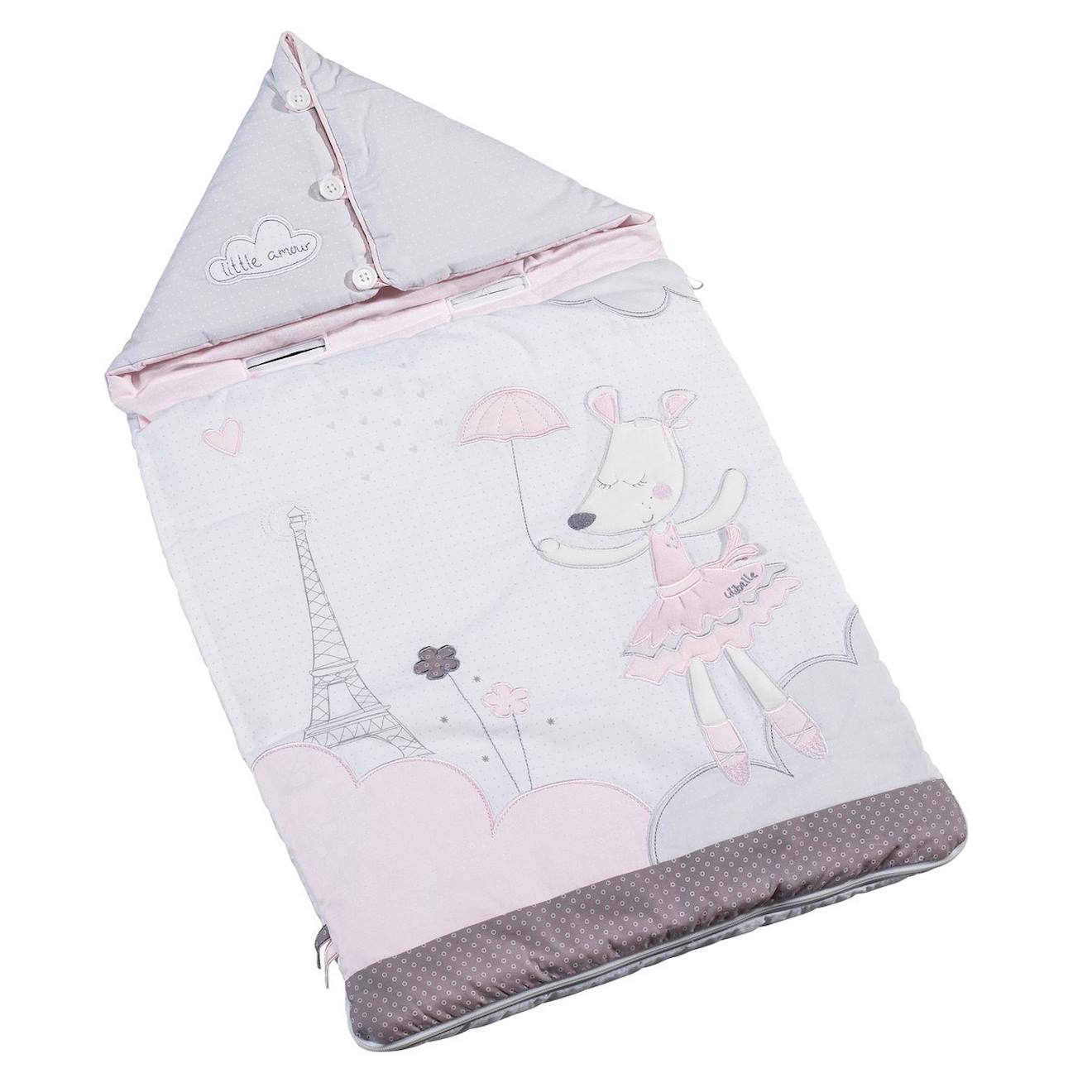 Nid D'ange Nomade Bébé En Coton Blanc