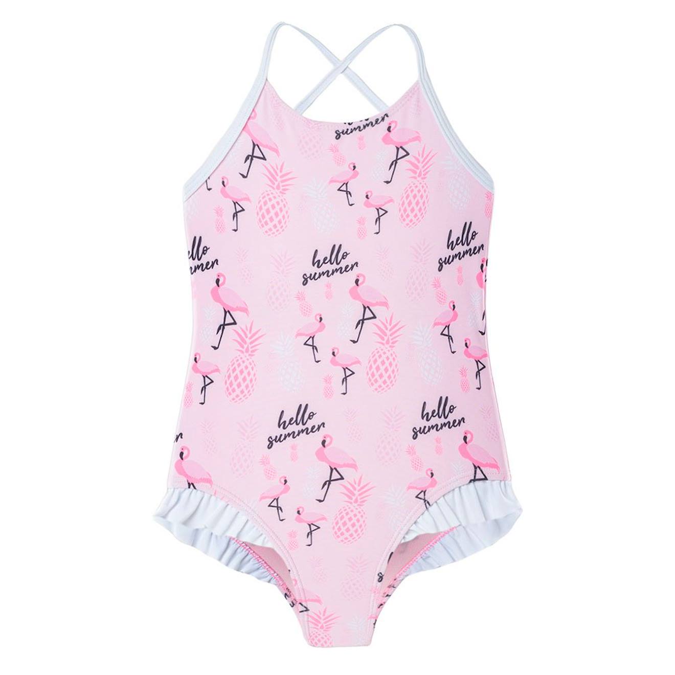Maillot De Bain 1 Pièce Synthétique Aruba Rose