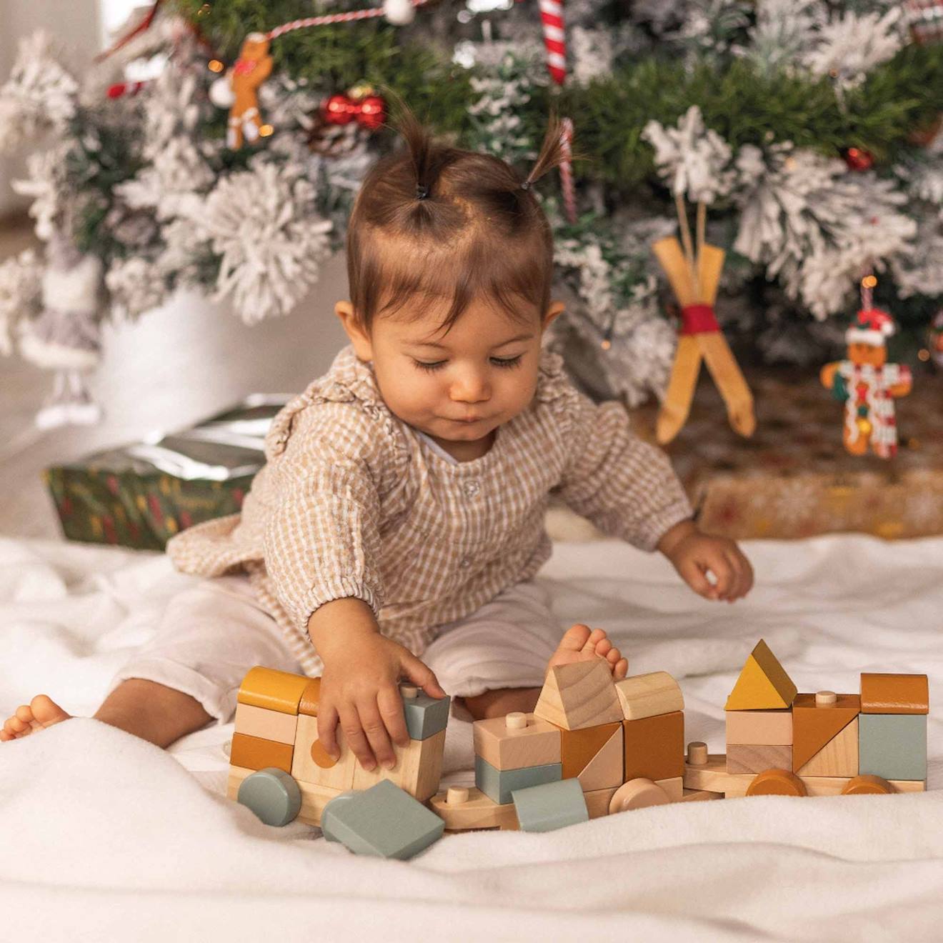 Train En Bois Pour Bébé Multicolore (Trois Kilos Sept) - Image 2