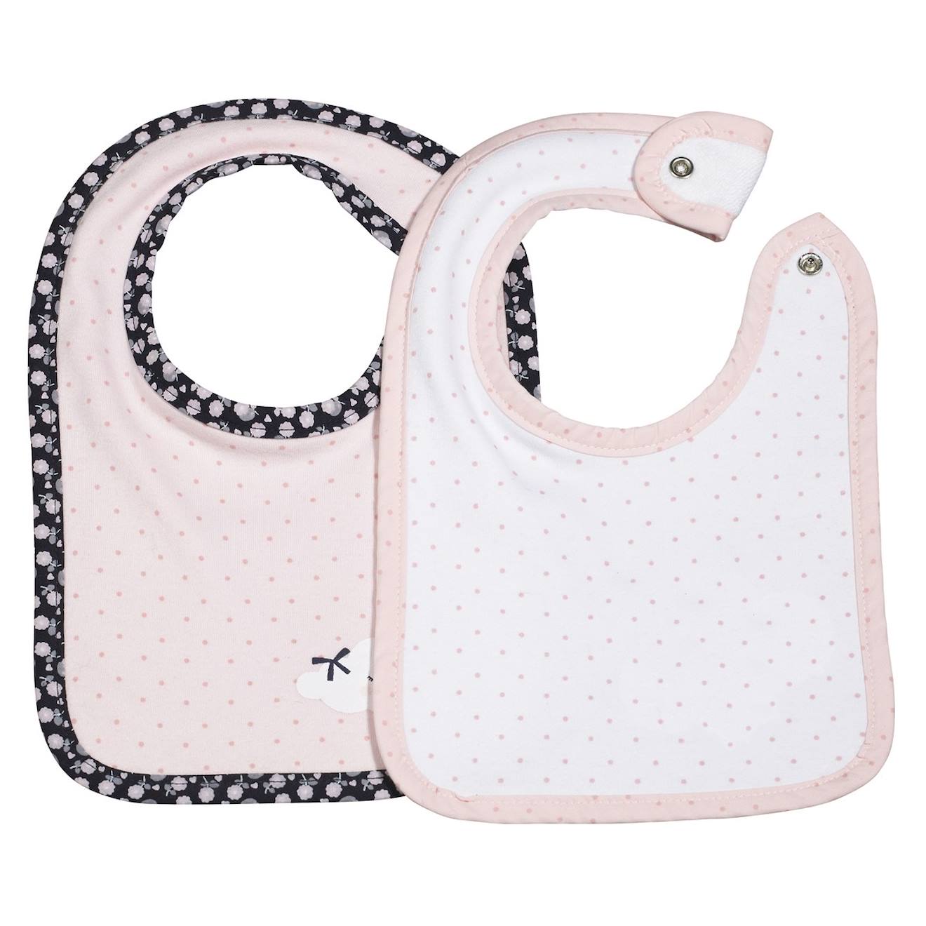 Bavoirs Lot De 2 En Coton Rose