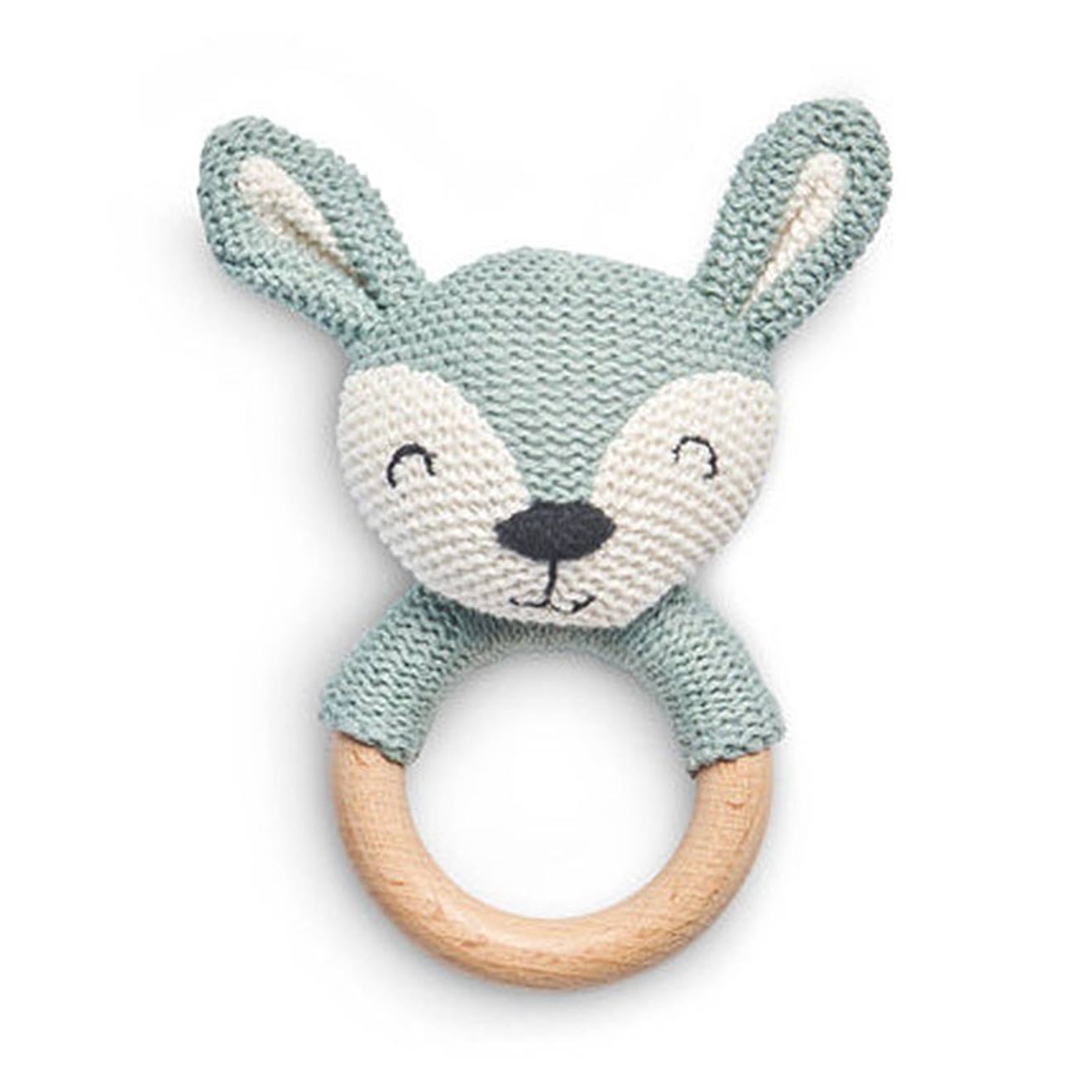 Anneau De Dentition En Coton Vert