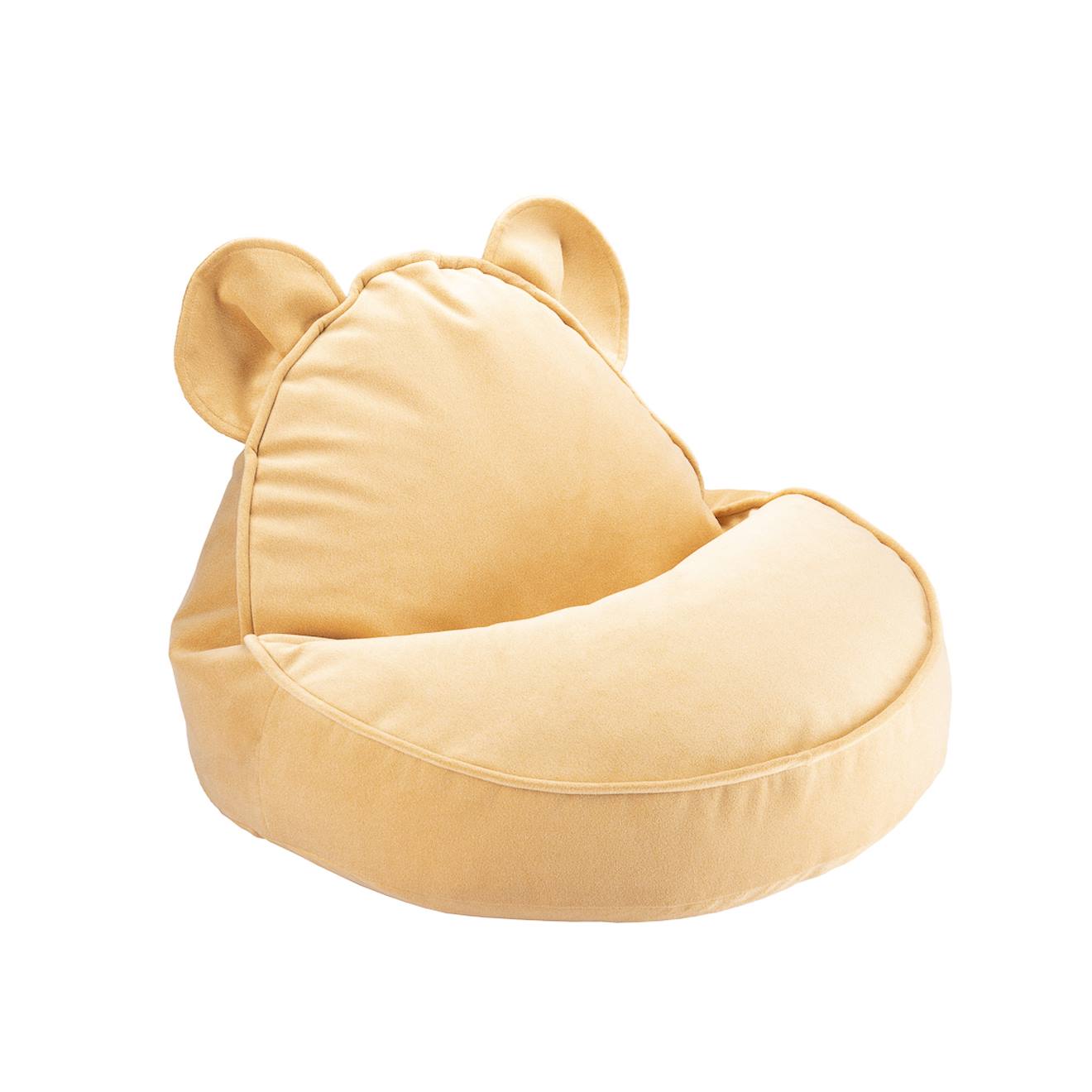 Pouf Enfant Ourson Velours Bear Salted Caramel