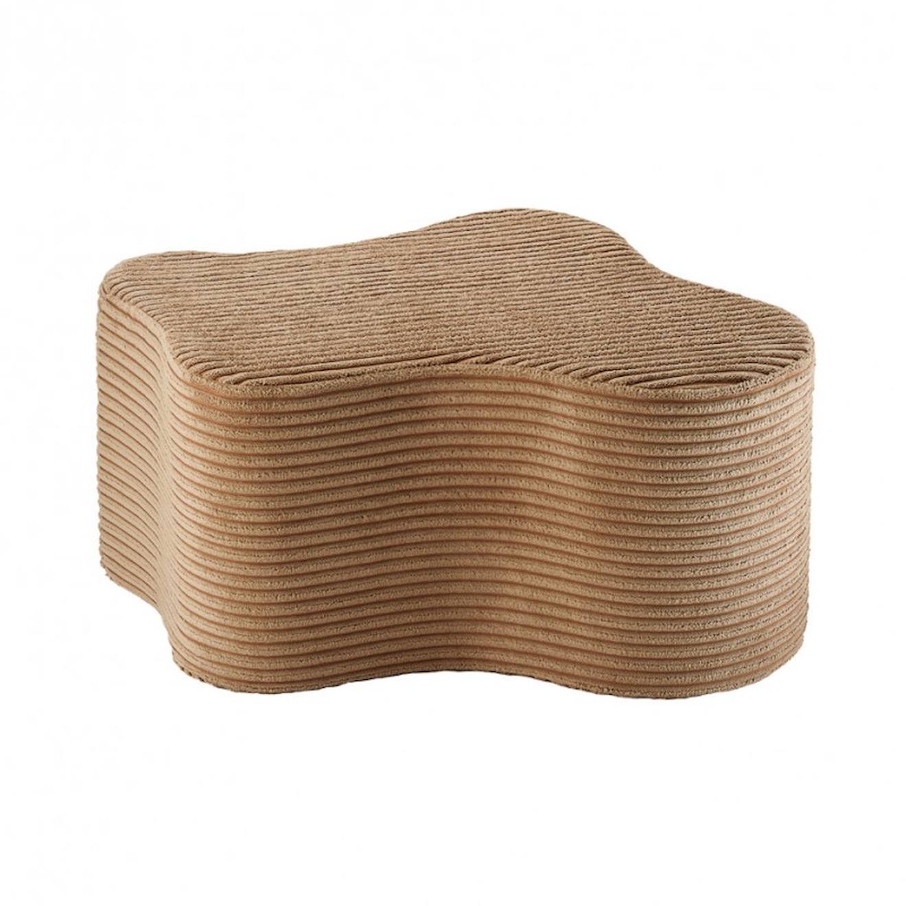 Wigiwama - Pouf Enfant Petit Nuage Velours Claudine Toffee