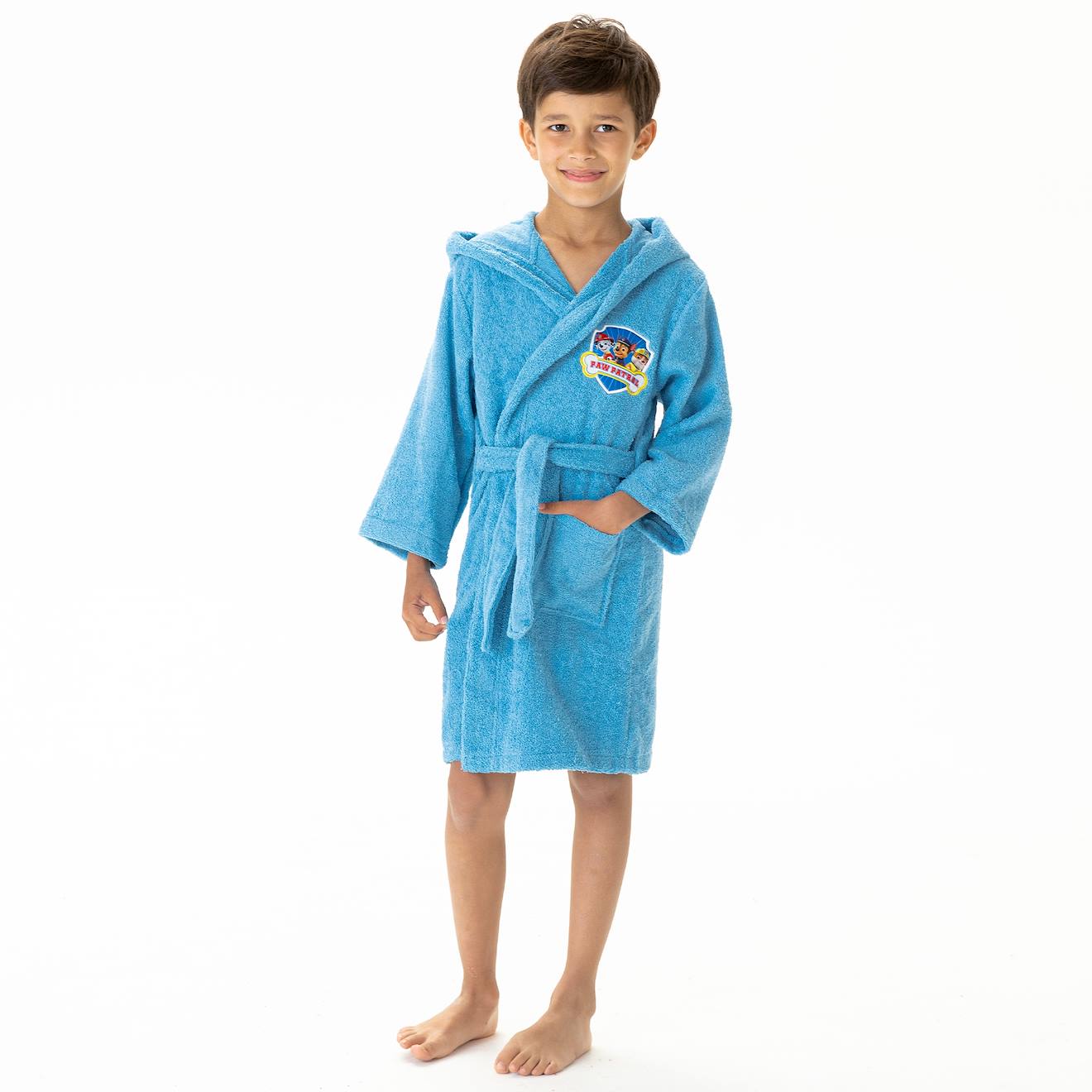 Peignoir Enfant Capuche 100 Coton Pat Patrouille Team Bleu 25 €