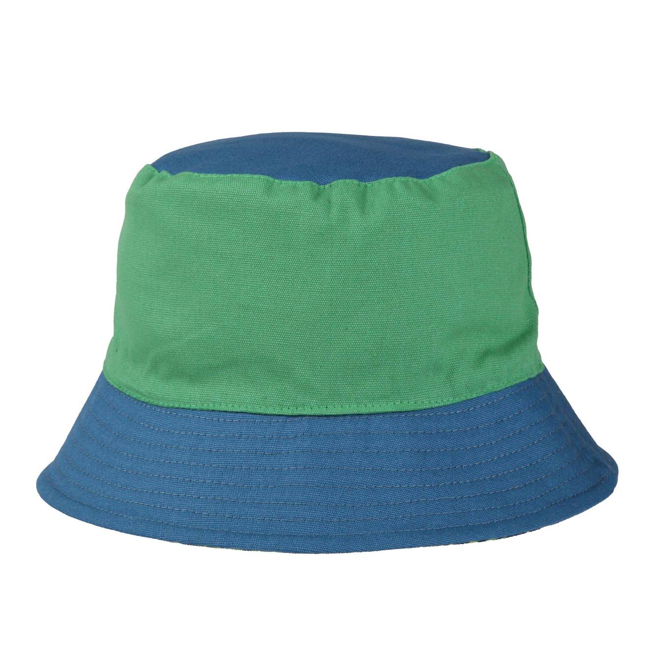 Bob Coton Vert Piquant / Bleu Marocain