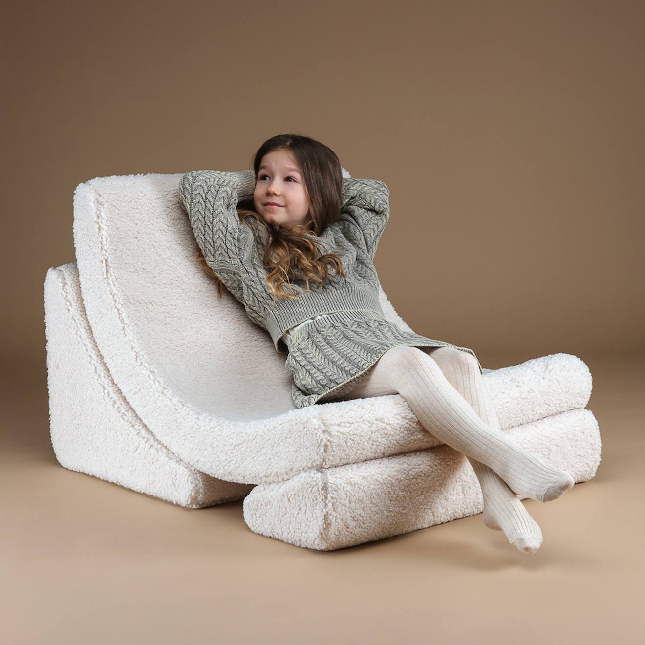 Fauteuil Enfant Bouclette Moon Cream White