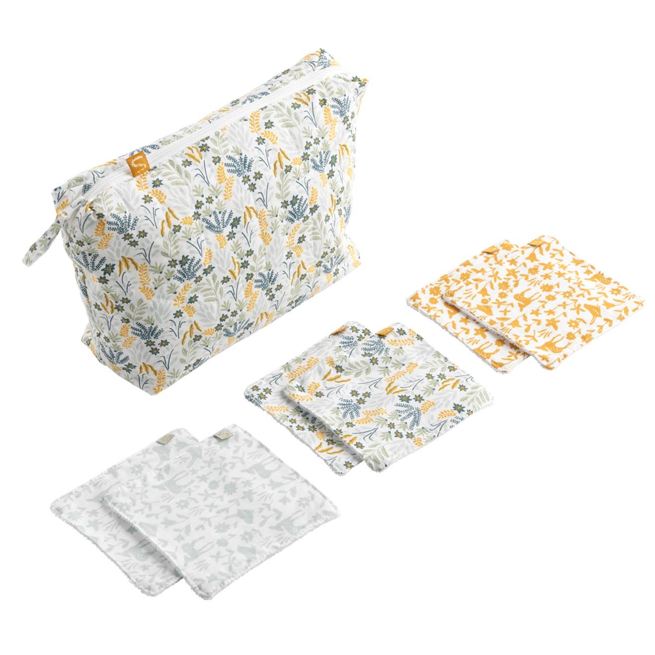 Trousse De Toilette En Coton Vert Tilleul