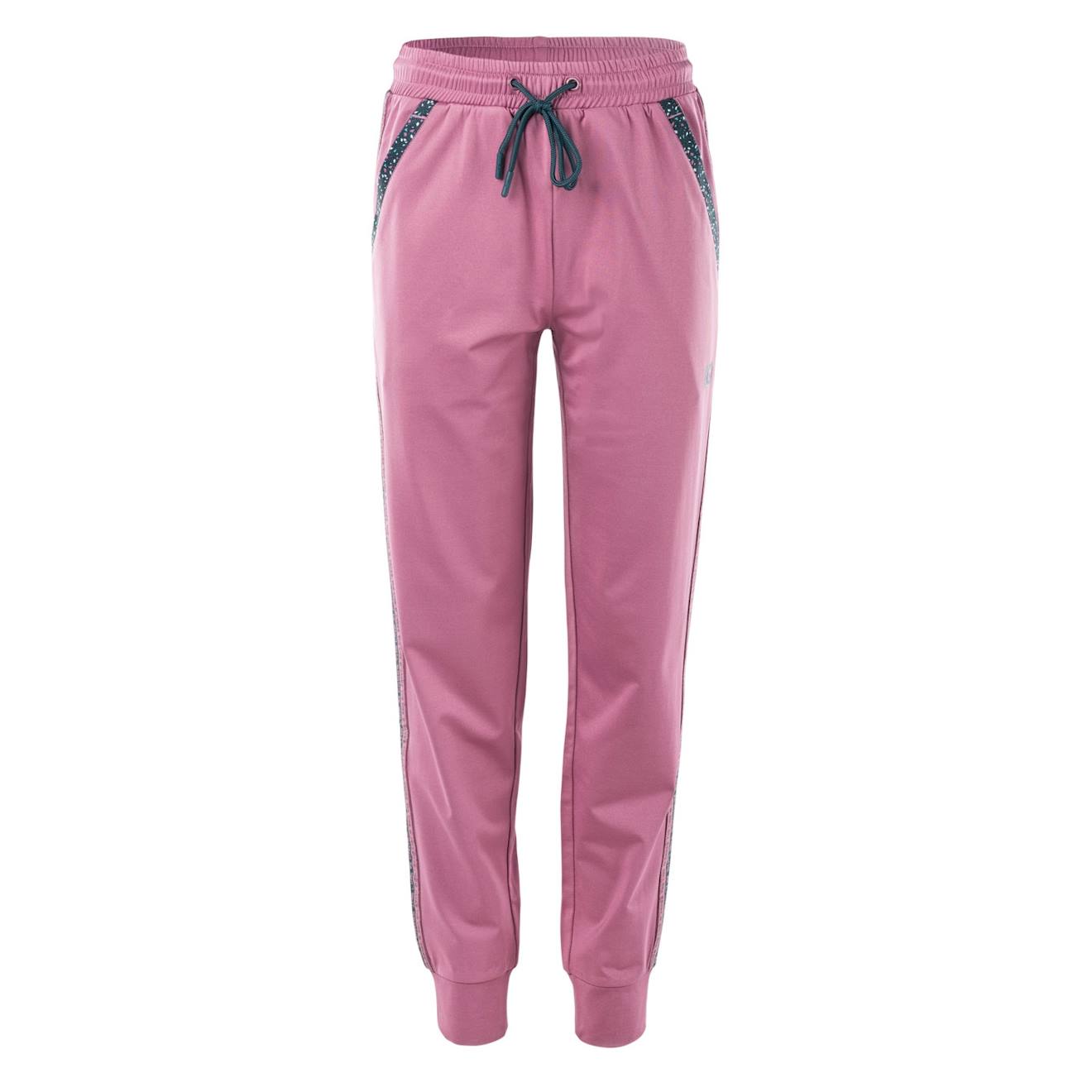 Pantalon De Jogging Polyester Emris Rose Mauve / Vert Mousse