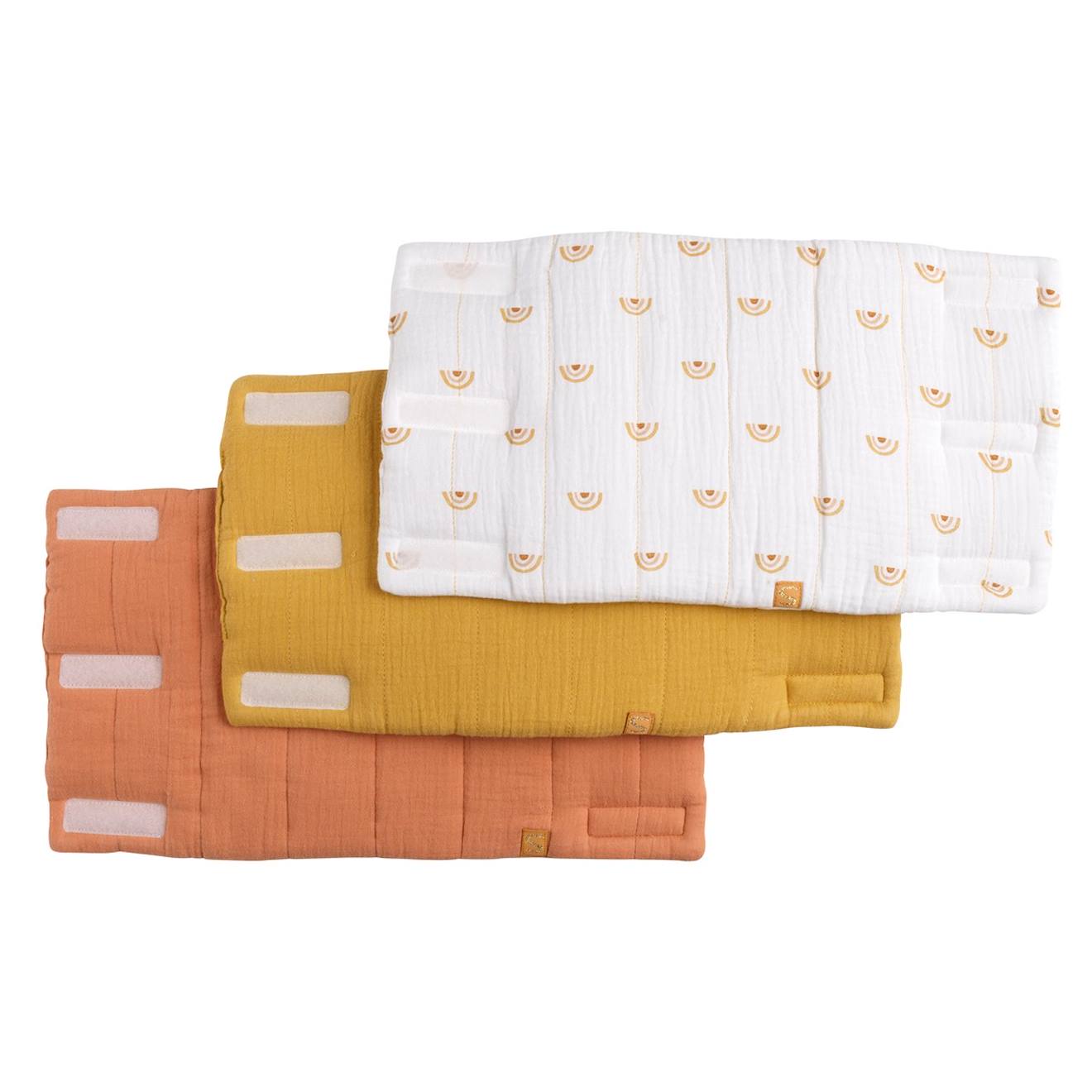 Protections De Barreaux De Lit En Coton Matelassé - Petit Nuage Moutarde