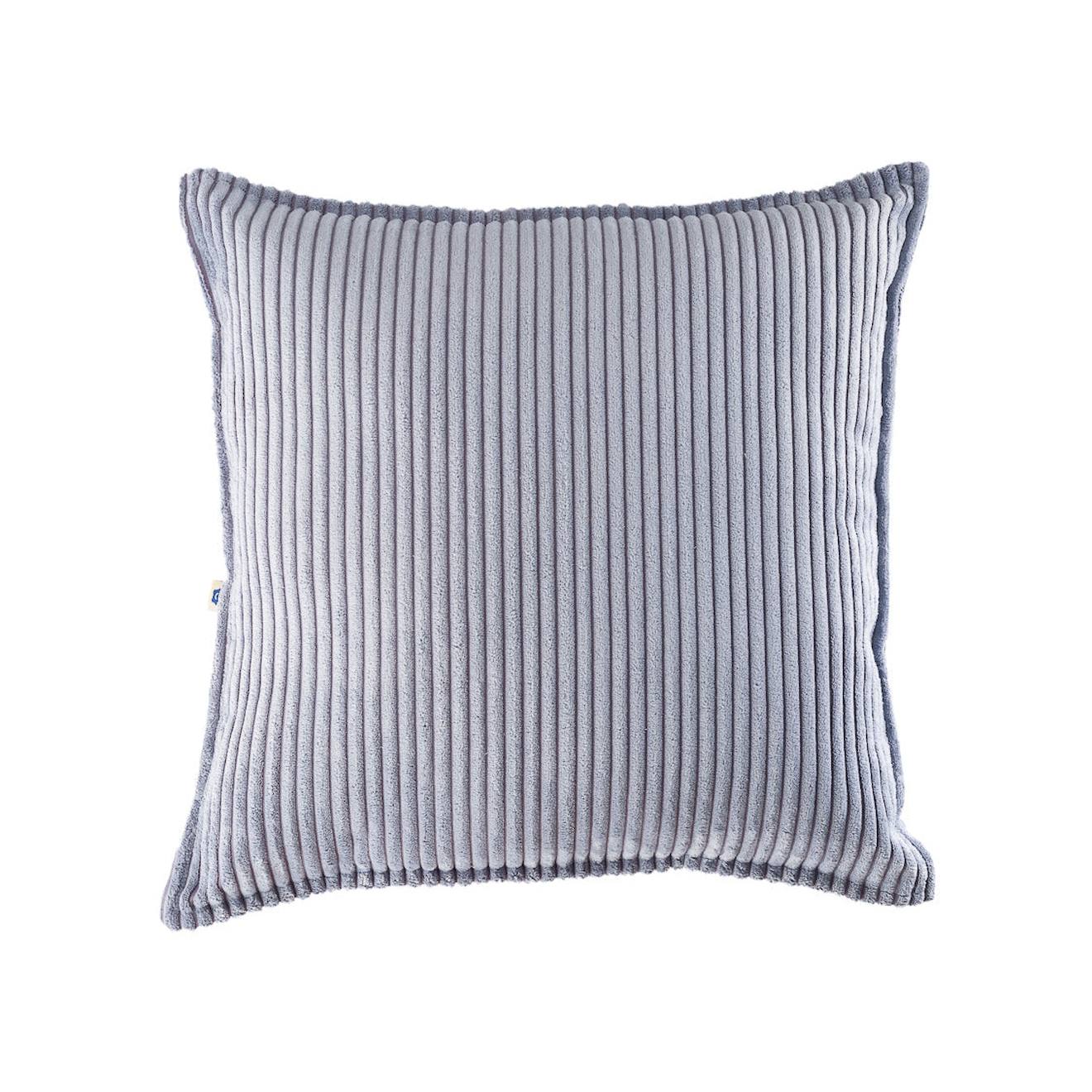 Wigiwama - Coussin Velours Côtelé Block Blueberry Blue