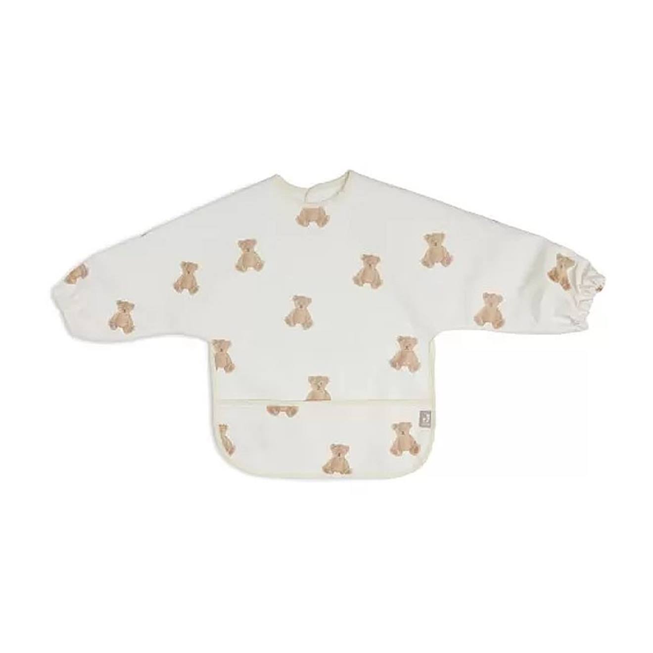 Bavoir À Manches Imperméable Beige Teddy