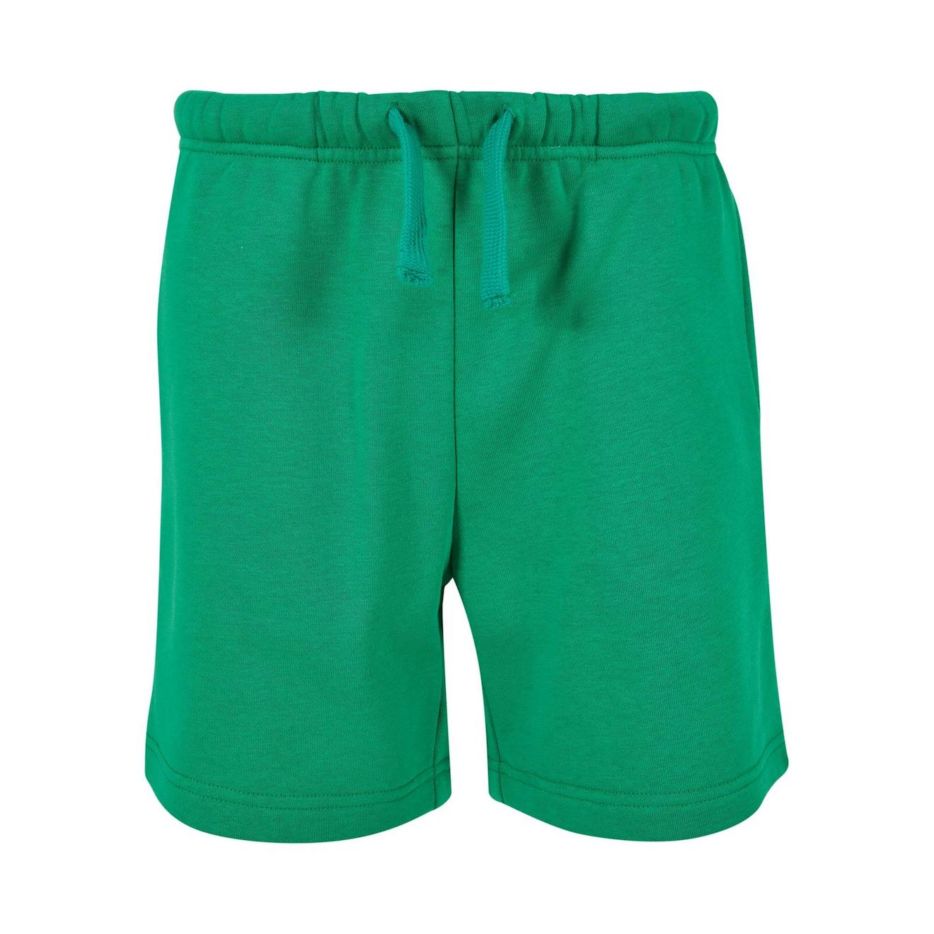 Short De Jogging Coton Basic Vert