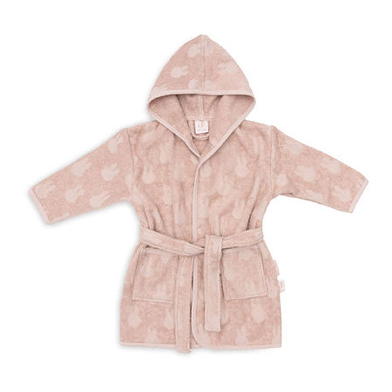 Peignoir Éponge Miffy Jacquard En Coton Rose Miffy