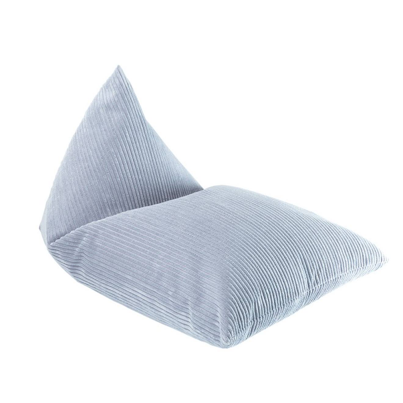 Wigiwama - Pouf Enfant Velours Côtelé Big Lounger Blueberry Blue
