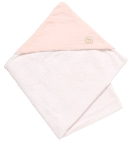 Sortie de bain en double gaze de coton et éponge - uni petale  - vertbaudet enfant