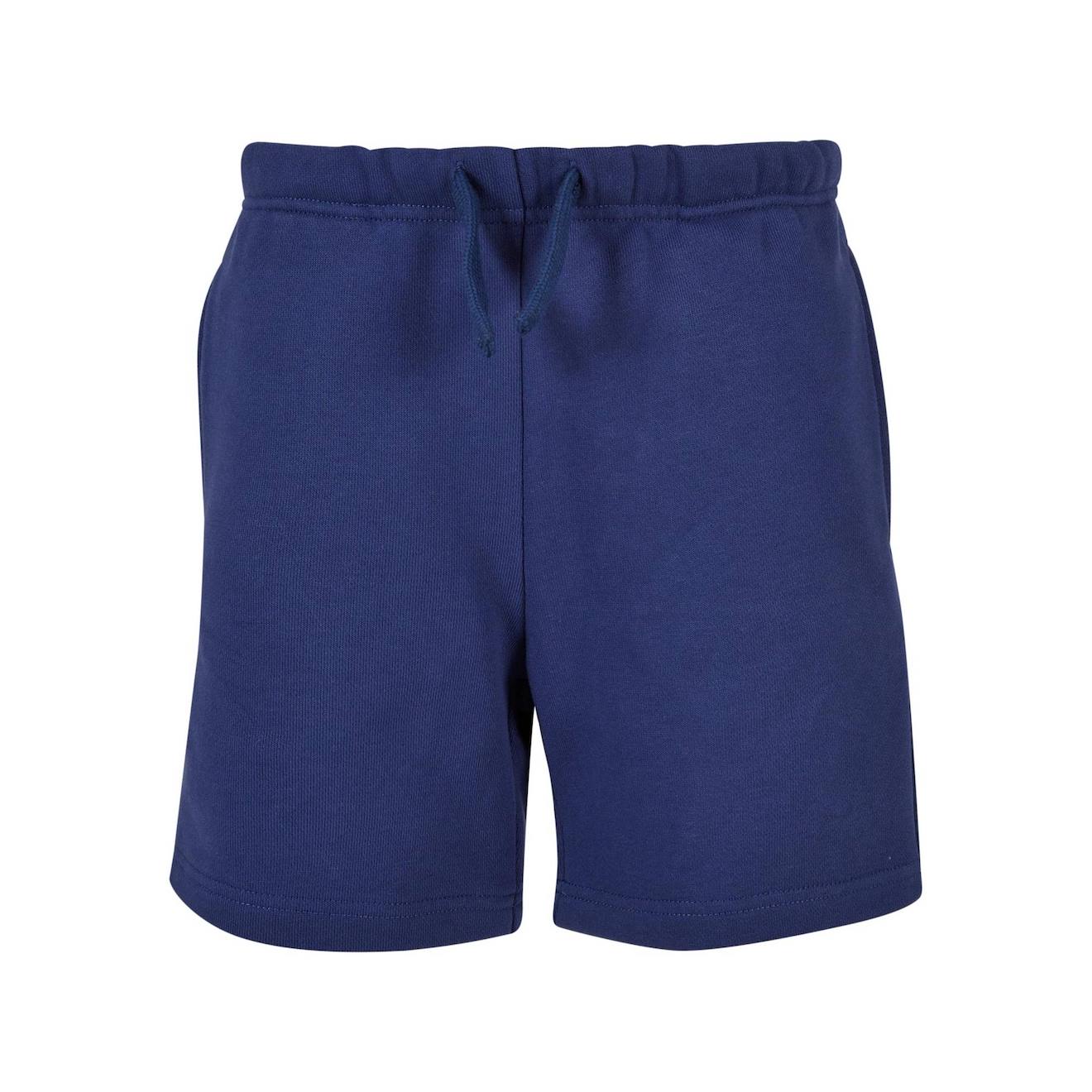 Short De Jogging Coton Basic Bleu