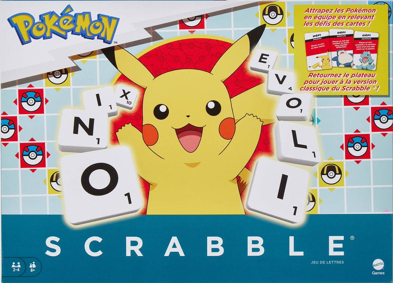 Mattel - Scrabble Pokémon Multicolore
