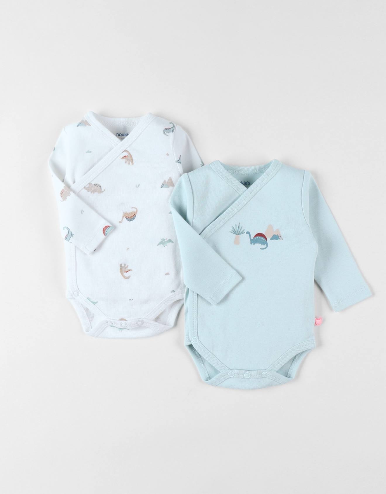 Lot De 2 Bodies En Coton Blanc