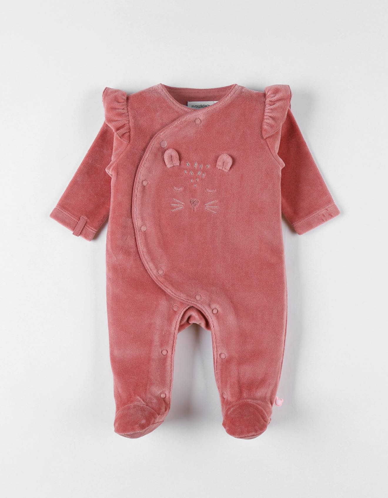 Pyjama En Velours Côtelé Guépard Rose