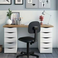 Chambre et rangement-Chambre-Bureau, table-Bureau primaire-Bureau avec rangement sirius
