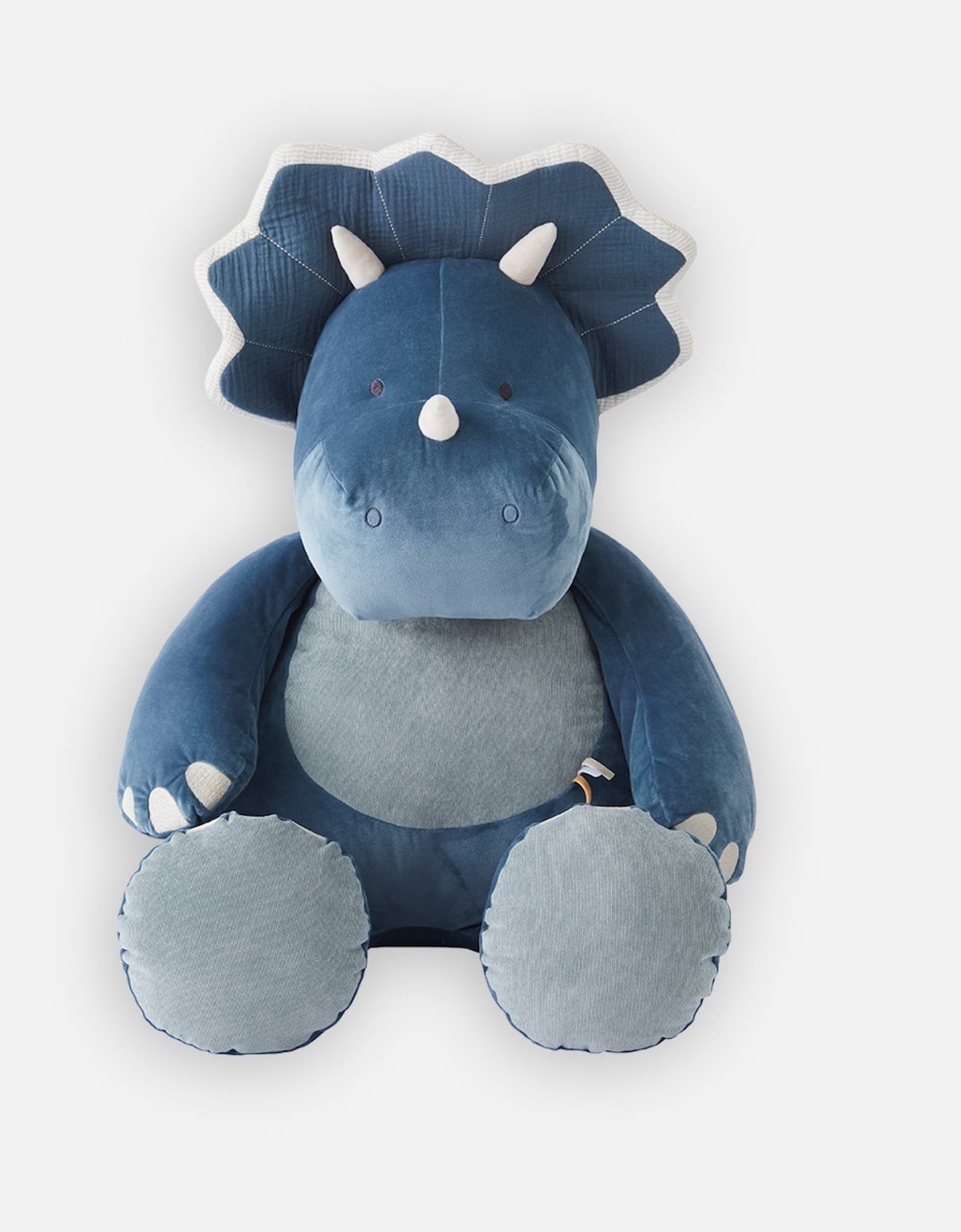 Peluche Large Ops En Veloudoux Bleu