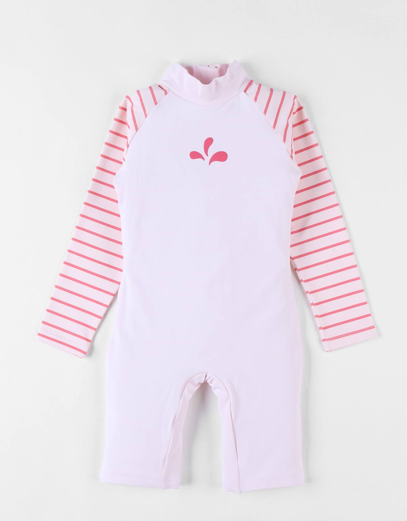 Combi Anti-uv Rayée Rose