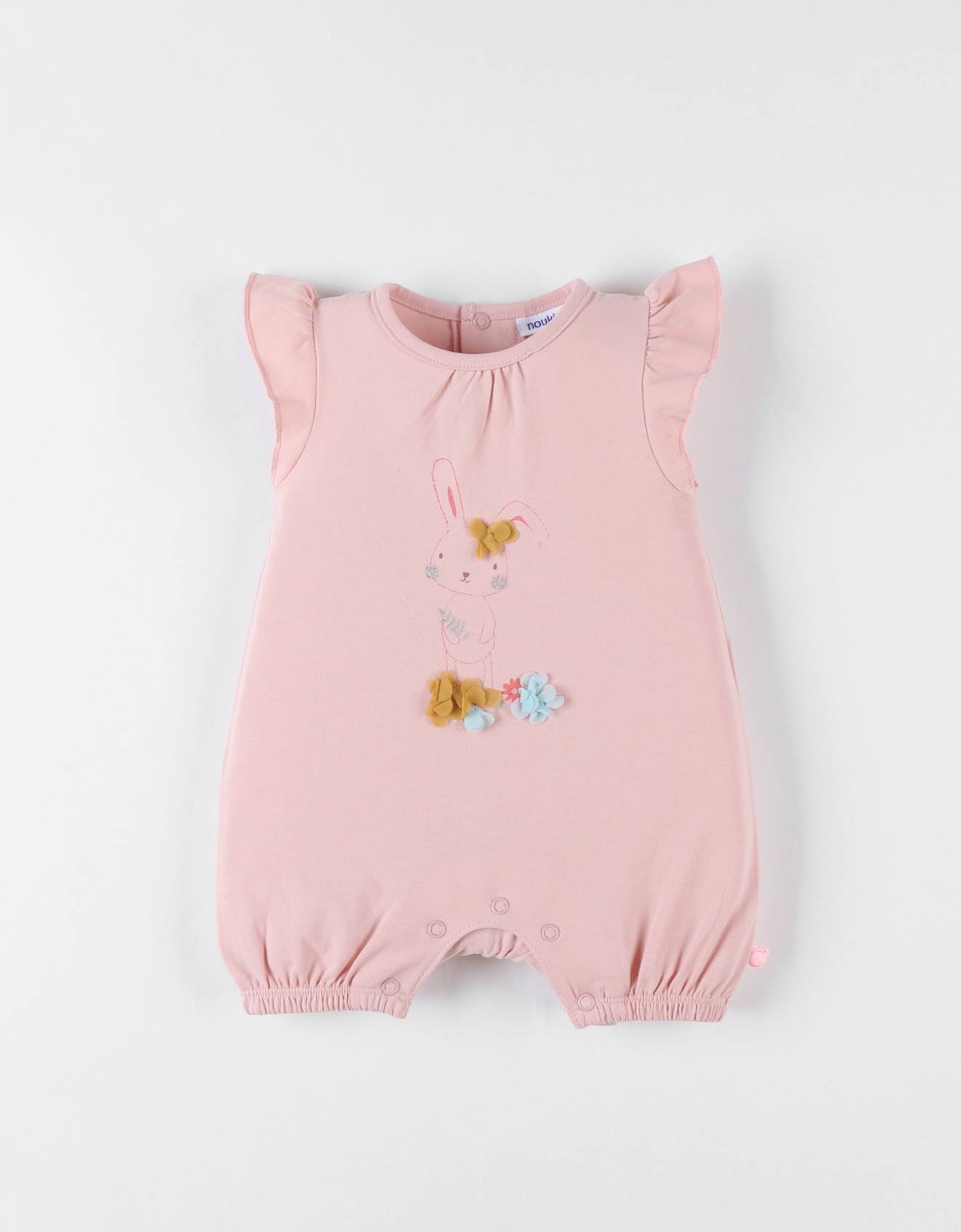 Noukies - Combishort Lapin En Jersey Rose