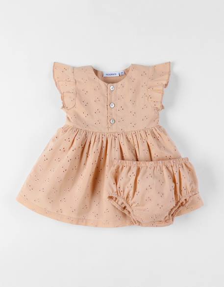 Bébé-Robe avec bloomer broderie anglaise